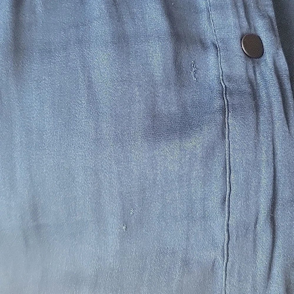 SCOTCH & SODA NAVY BLUE VNECK BUTTON DOWN PLEATED MAXI DRESS SIZE LARGE